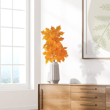 38in. Autumn Maple Leaf Artificial Flower (Set of 6)
