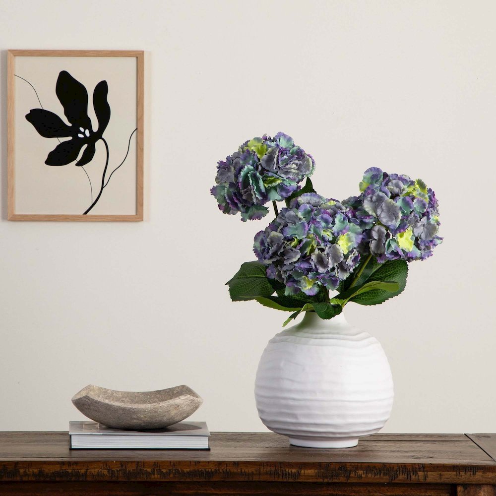 30in. Artificial Hydrangea Flower Stems, Set of 3