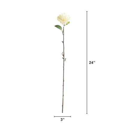 24in. Artificial Pincushion Protea Flower Stem - Set of 4