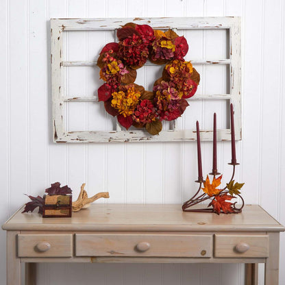 24in. Fall Hydrangea Wreath