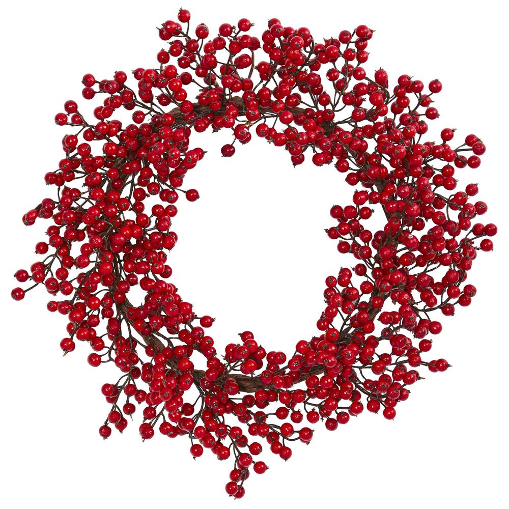 22in. Berry Artificial Wreath