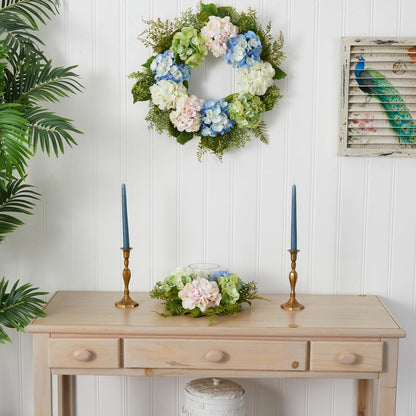 Hydrangea Artificial Candelabrum