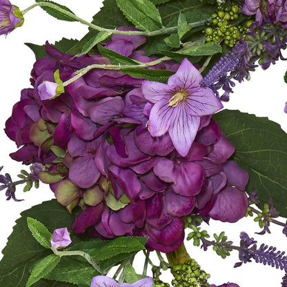24in. Hydrangea Artificial Wreath