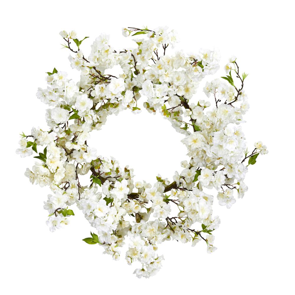 24in. Cherry Blossom Wreath