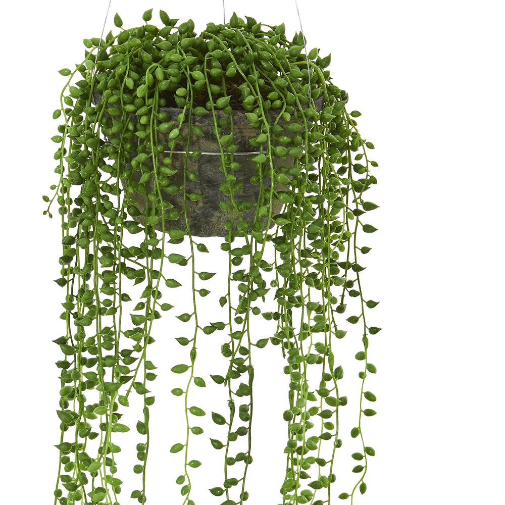 String of Pearl Artificial Plant Hanging Basket