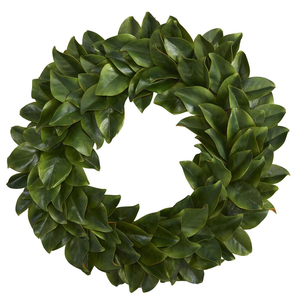 30in. Magnolia Artificial Wreath