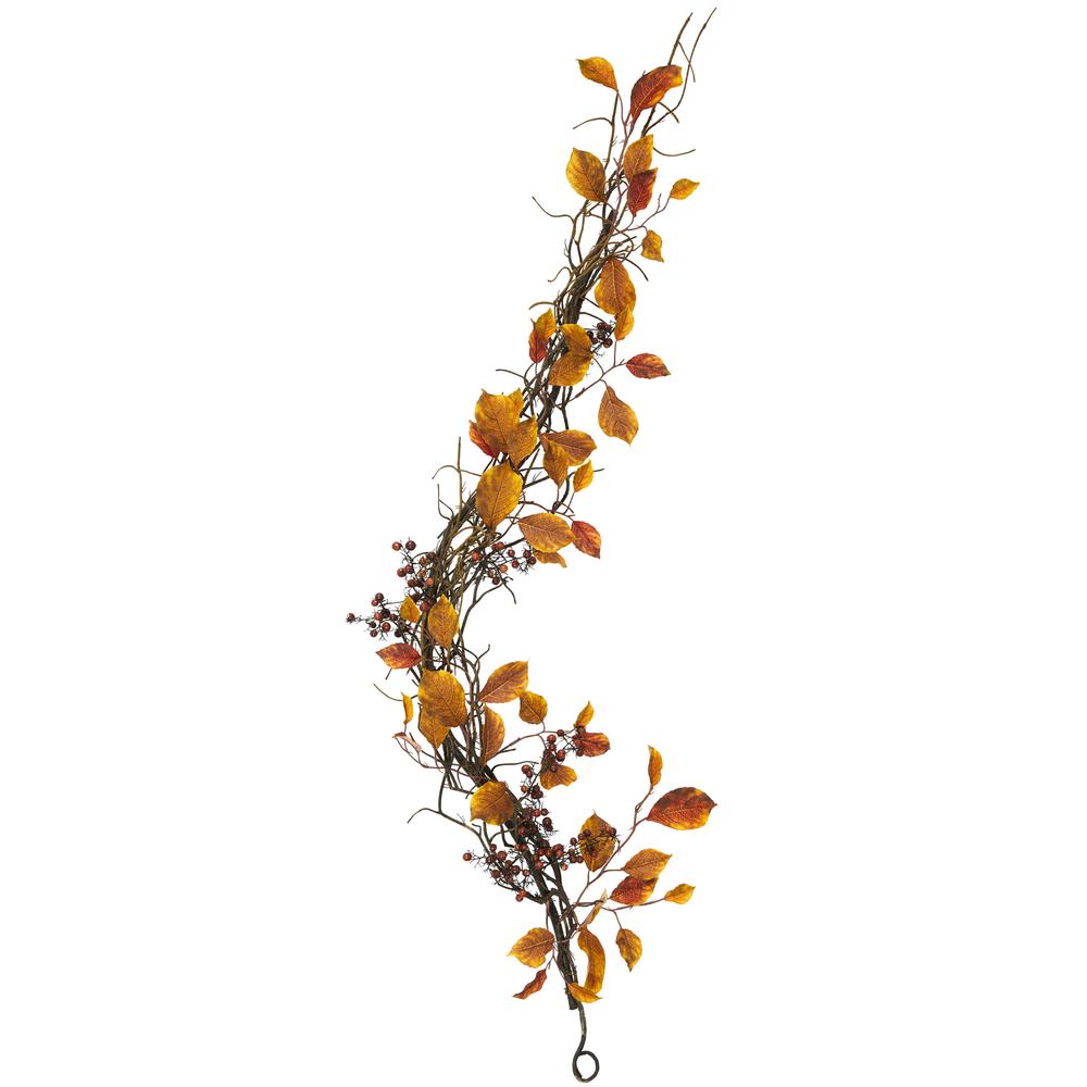 4ft. Fall Foliage, Berries and Twig Artificial Garland