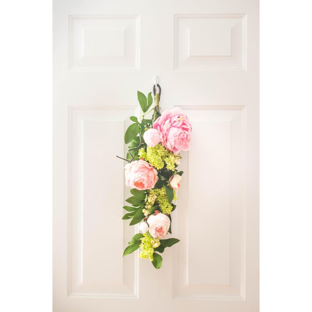24in. Mixed Peony & Hydrangea Teardrop