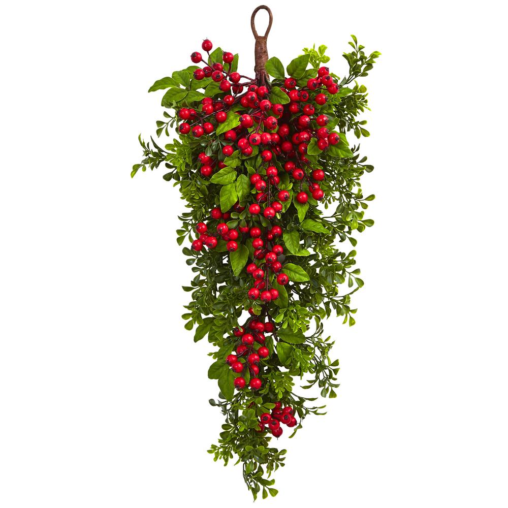 26in. Berry Boxwood Teardrop