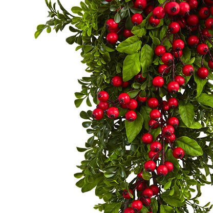 26in. Berry Boxwood Teardrop