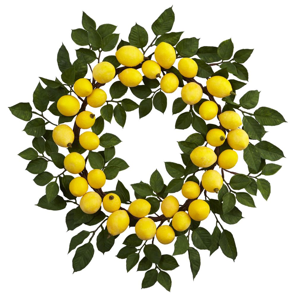 24in. Lemon Wreath