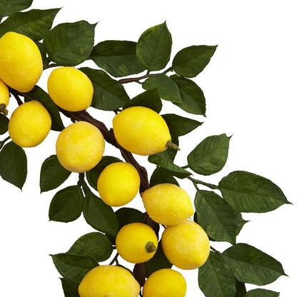 24in. Lemon Wreath
