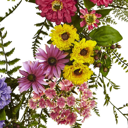 Mixed Flower Wreath