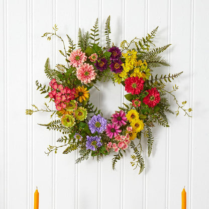Mixed Flower Wreath