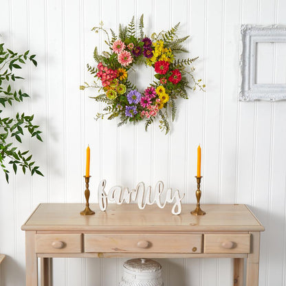 Mixed Flower Wreath