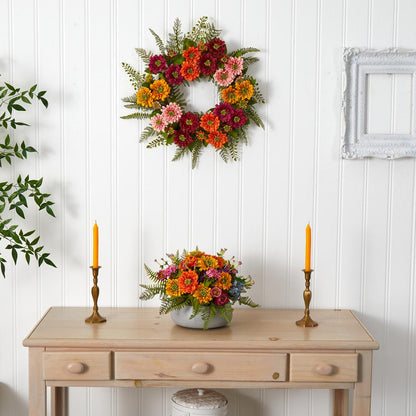 Mixed Flower Wreath