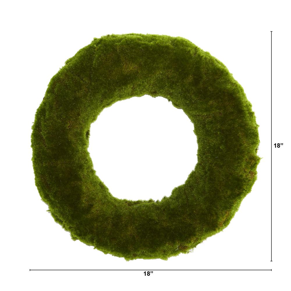 18in. Moss Artificial Wreath