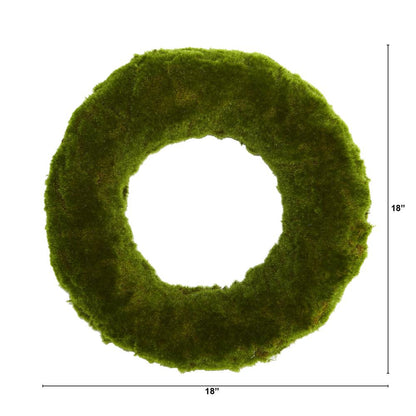 18in. Moss Artificial Wreath
