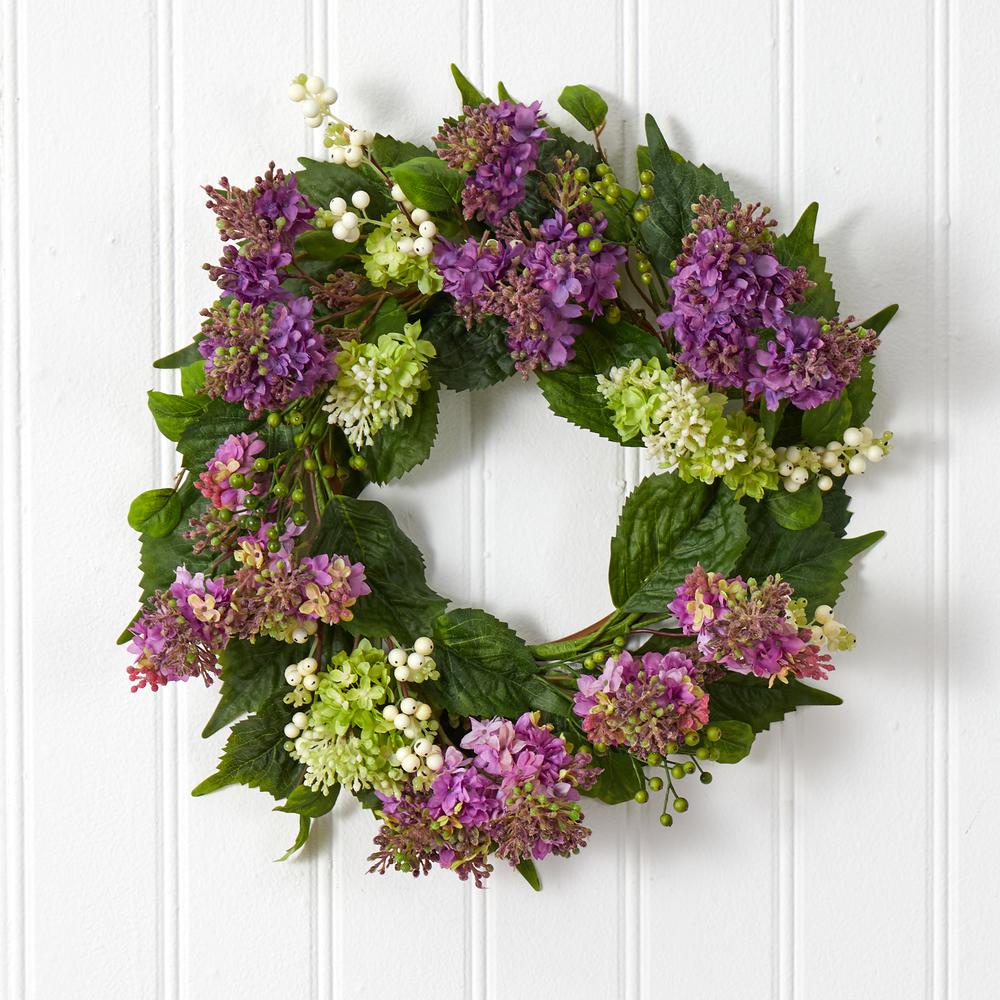 20in. Hanel Lilac Wreath