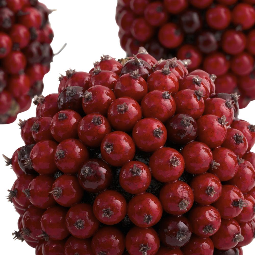 5in. Red Berry Ball (Set of 6)