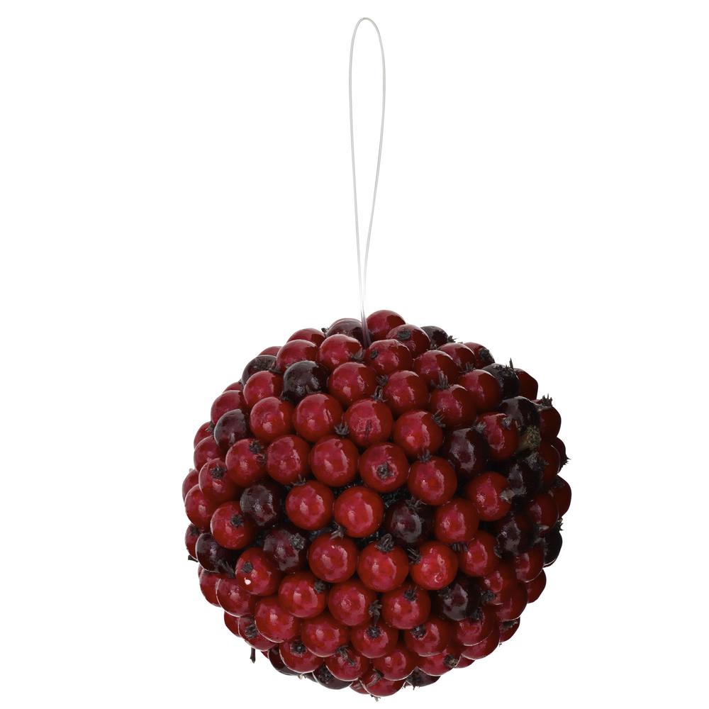 5in. Red Berry Ball (Set of 6)