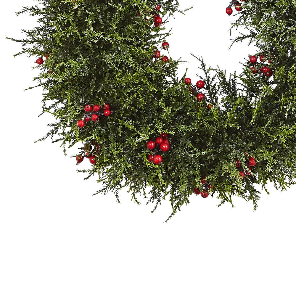 20in. Cedar Berry Wreath