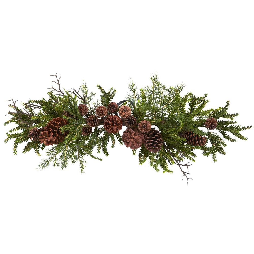30in. Pine & Pinecone Swag