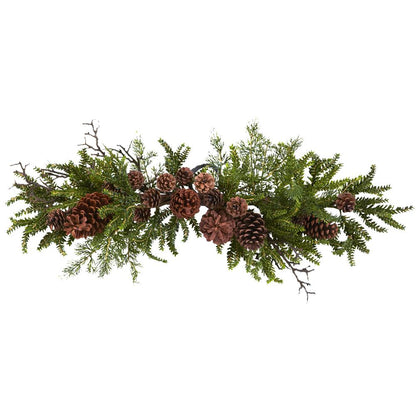30in. Pine & Pinecone Swag