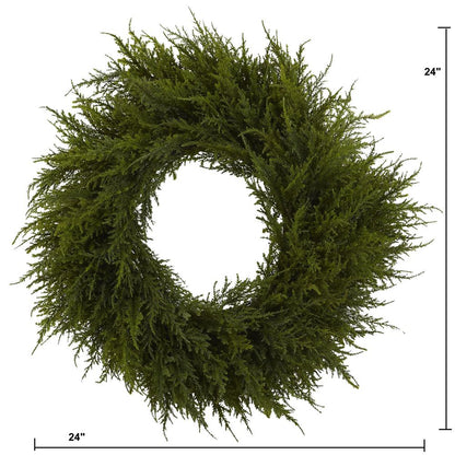 24in. Cedar Wreath