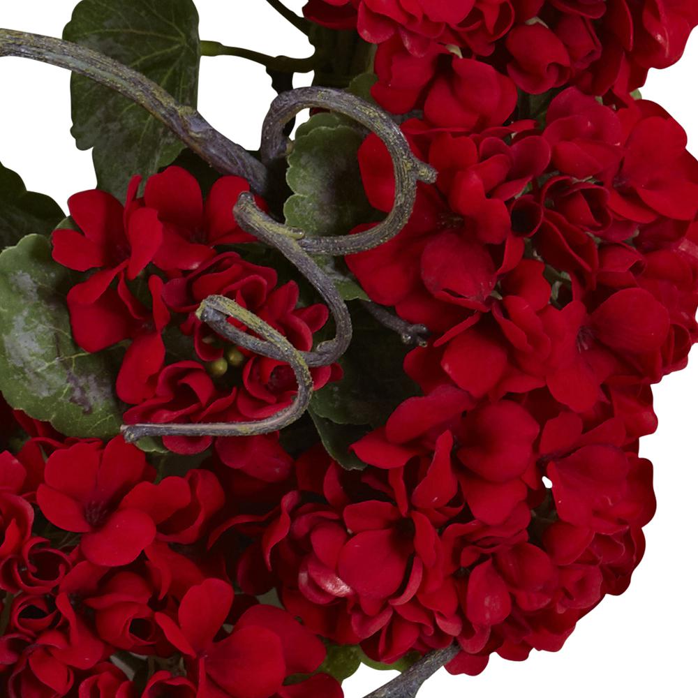 17in. Geranium Wreath