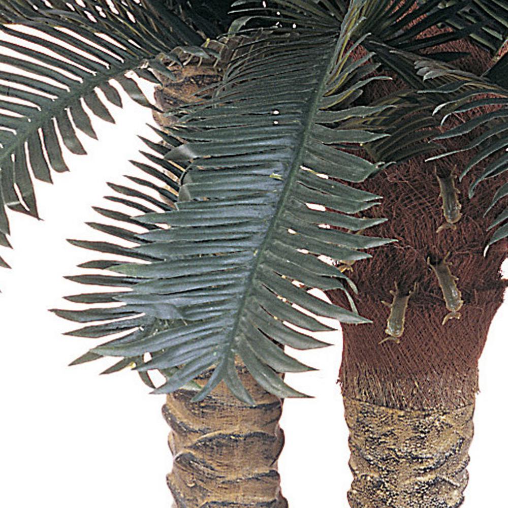 6ft. & 4ft. Sago Palm Double Potted Silk Tree