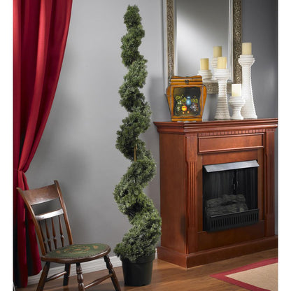 6ft. Cedar Spiral Silk Tree (Indoor/Outdoor)