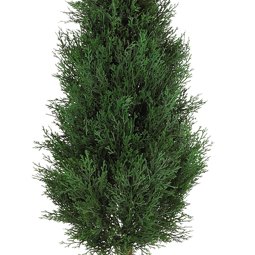 5ft. Cypress Ball and Cone Silk Tree (Indoor/Outdoor)