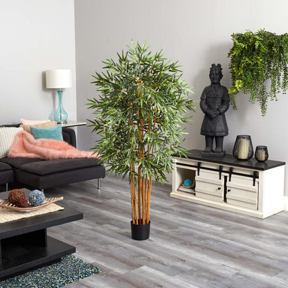 5ft. Curved Bamboo Silk Tree