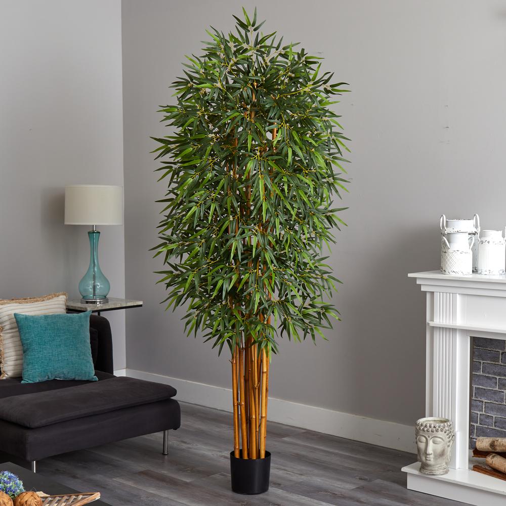 7ft. Curved Bamboo Silk Tree