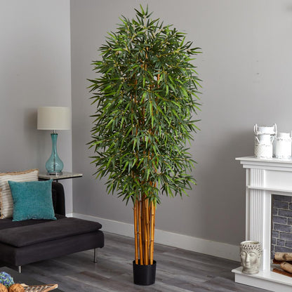 7ft. Curved Bamboo Silk Tree