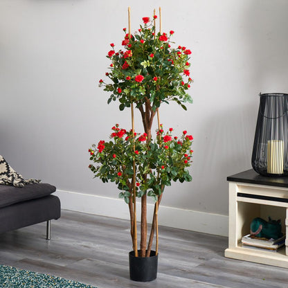 5ft. Mini Rose Silk Tree