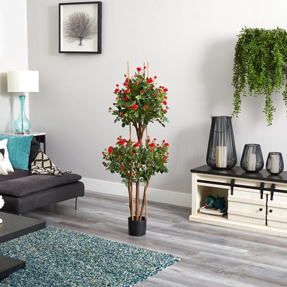 5ft. Mini Rose Silk Tree