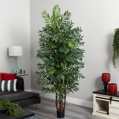 7ft. Bamboo Palm Silk Tree