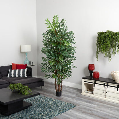 7ft. Bamboo Palm Silk Tree