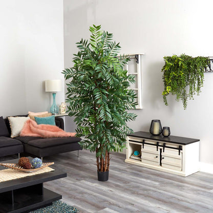 7ft. Bamboo Palm Silk Tree