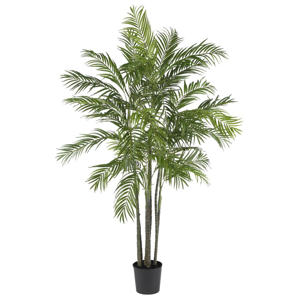 6ft. Areca Palm Silk Tree Green