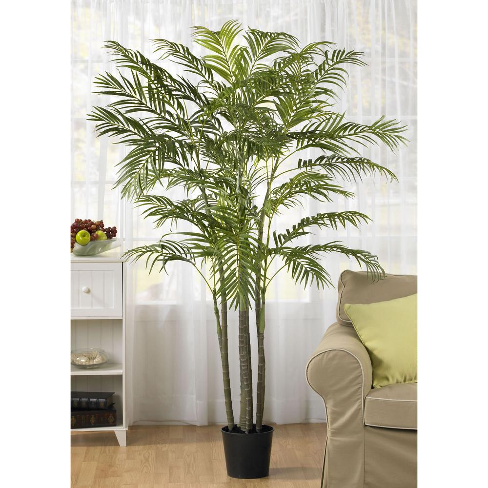 6ft. Areca Palm Silk Tree Green