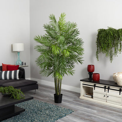 6ft. Areca Palm Silk Tree Green