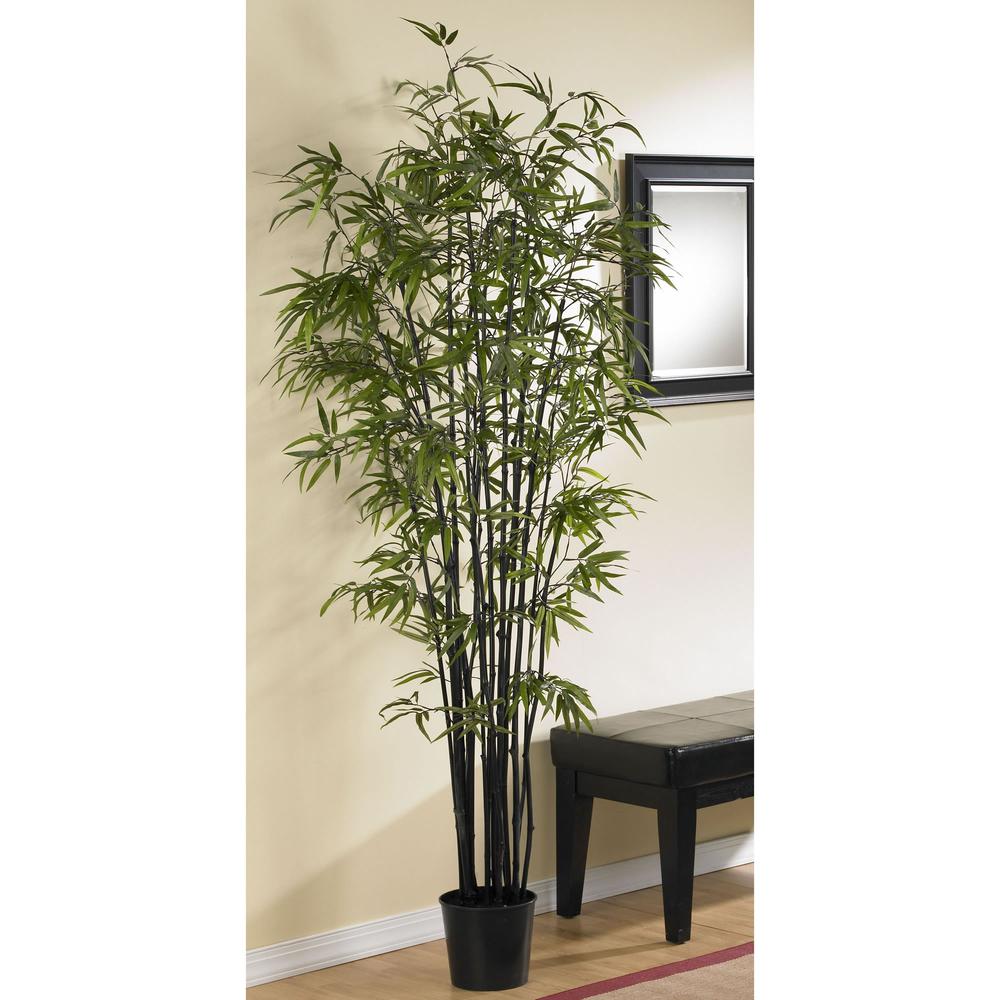 6.5ft. Black Bamboo Silk Tree