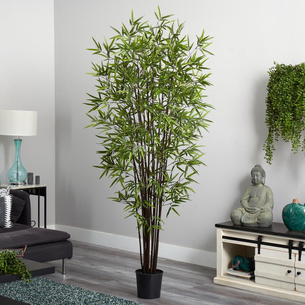 6.5ft. Black Bamboo Silk Tree