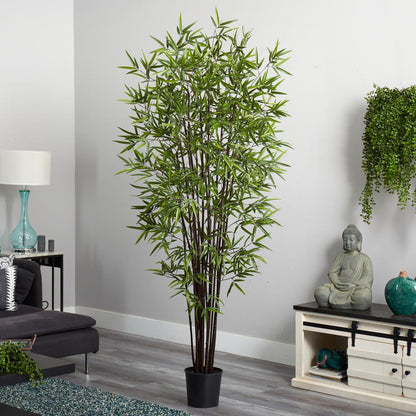 6.5ft. Black Bamboo Silk Tree