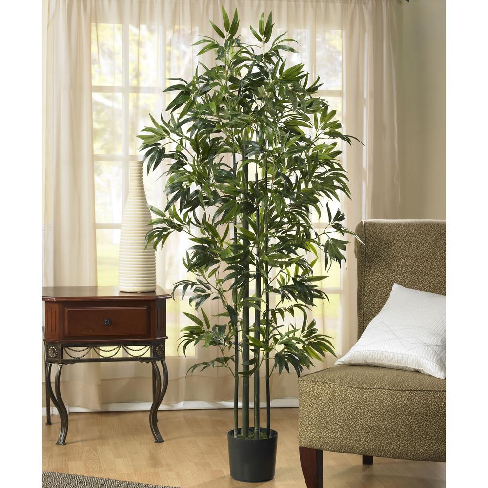 6ft. Bamboo Silk Tree (Green Trunks)