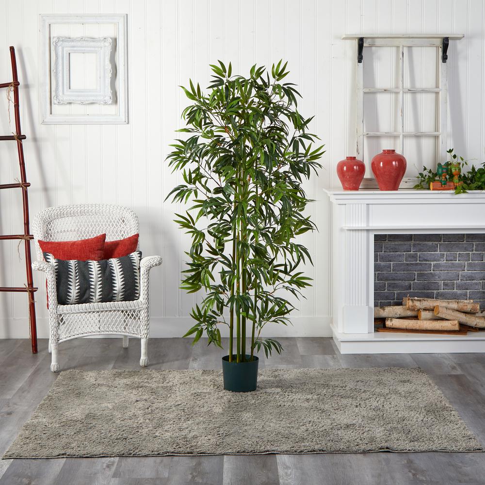 6ft. Bamboo Silk Tree (Green Trunks)