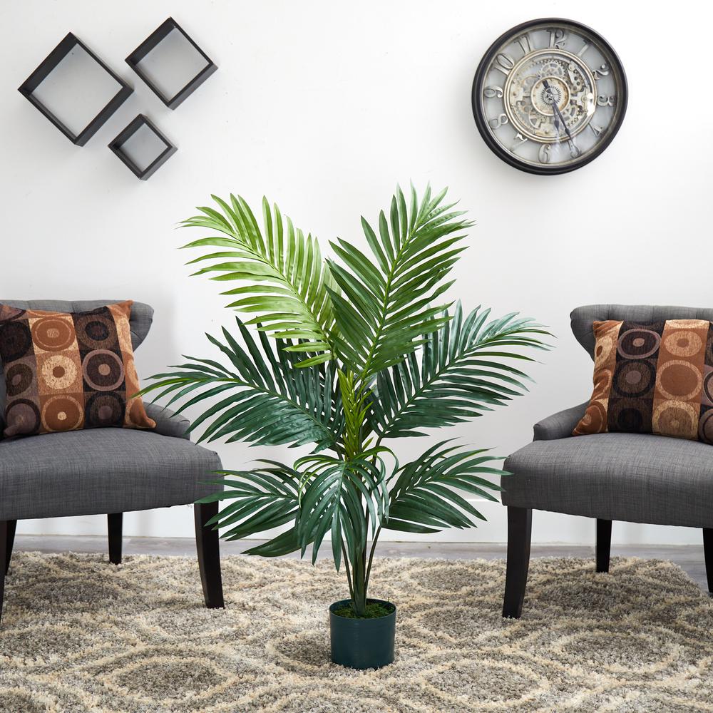 4ft. Kentia Palm Silk Tree,Green